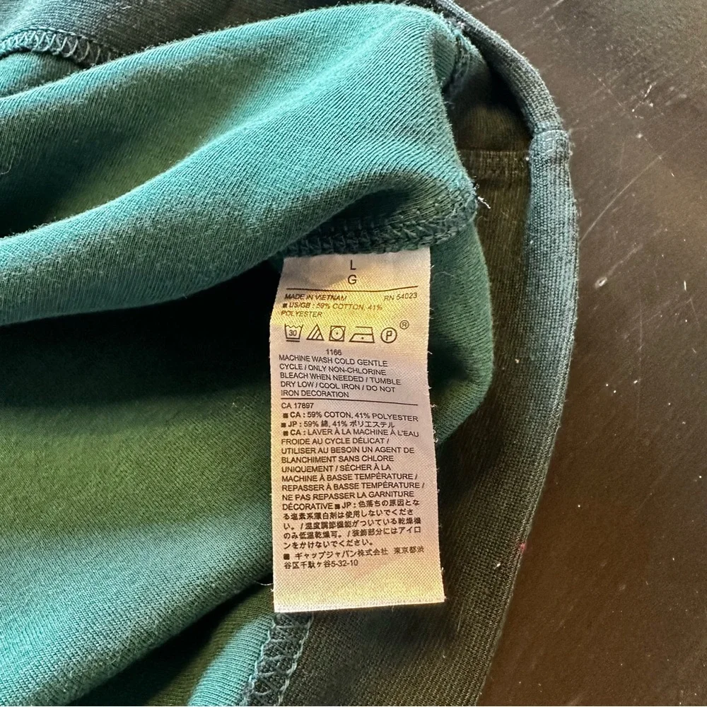 Banana Republic Large Green Sweater 1/4 Quarter Zip Collared Sweater